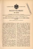 Original Patentschrift - J. Lulich In Gortmore , 1898 , Production Of Compacted Tire , Ireland , Swanlinbar !! - Cavan