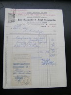 FF Facture 1958  Baugnée Despontin Volets Mécaniques Namur Salzinnes - 1900 – 1949