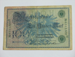 100 Ein Hundert Mark  - Berlin 1908  - Germany  - Allemagne -. - 100 Mark