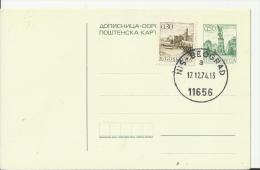 YUGOSLAVIA 1974 – PRE-STAMPED POSTAL CARD OF 0,50 W 1 STAMP OF 0,30 – NEW UNUSED – POSTM BEOGRAD DEC 17,1974 REWRLD 5 07 - Entiers Postaux