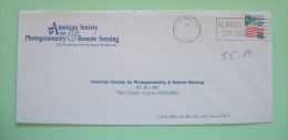 USA 1990 Cover To Virginia - Flag - Photogrammetry Remote Sensing - Yosemite - Zip Code Slogan - Other & Unclassified
