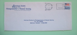 USA 1993 Cover From SCF Southern Maryland  - Flag - White House - Photogrammetry Remote Sensing - Cartas & Documentos