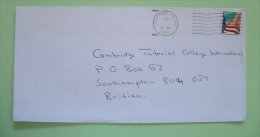 USA 1999 Cover From New York To England - Flag - New York - Cartas & Documentos