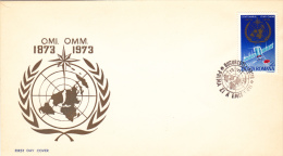 ESPACE,CENTENARY "O.MI-O.M.M",1973,COVER FDC,ROMANIA - Europe