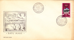 MILLENNIUM AT SATU MARE CITY,1972,COVER FDC,ROMANIA - Covers & Documents