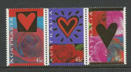 1995 Valentines Day Strip Of 3 Joined  Complete MUH  SG Cat 1507/1509 In  SG Cat 2009 - Nuovi