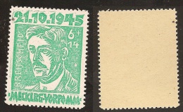 Mecklenburg - Vorpommern Nr. 20 Mit Plattenfehler VII - Postfrisch - Mint