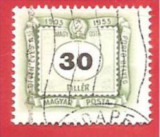 UNGHERIA - MAGYAR - USATO - 1953 - SEGNATASSE - Postage Due - 30 Hungarian Fillér - Michel HU P212 - Port Dû (Taxe)