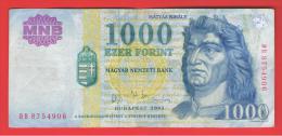 HUNGRIA - HUNGARY -  1000 Forint 2003  P-180 - Hungría