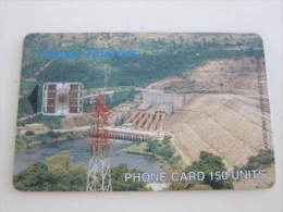 Ghana Chip Phonecard,Hydro Electric Dam,used - Ghana