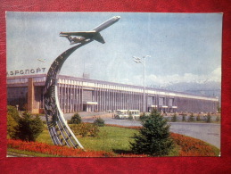 Airport - Airplane - Almaty - Alma-Ata - 1974 - Kazakhstan USSR - Unused - Kazakhstan