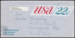 United States 1978, Aerogramme St.Louis To Wien - 3c. 1961-... Lettres