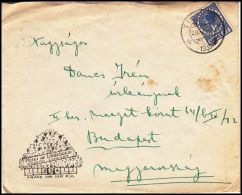 Netherlands 1937, Cover To Hungary - Lettres & Documents