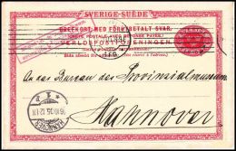 Sweden 1905, Postal Stationery To Hannover - Postal Stationery