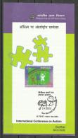 INDIA, 2003,  International Conference On Autism Hosted By Tamanna Association, Brochure - Brieven En Documenten