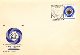 PHOTOGRAPHIE,FEDERATION PHOTOGRAPHIE,1968,COVER FDC,ROMANIA. - Fotografie