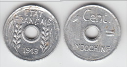 **** INDOCHINE - FRENCH INDOCHINA - 1 CENTIME 1943 **** EN ACHAT IMMEDIAT !!! - Autres & Non Classés