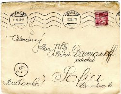 Czechoslovakia- Cover Posted From Prague [canc. 22.12.1937, Arr. 25.12] To Sofia-Bulgaria - Storia Postale