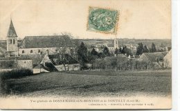 CPA 77 VUE GENERALE DE DONNEMARIE EN MONTOIS ET DE DONTILLY - Donnemarie Dontilly