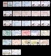 1995 - 2012 Simple Full Collection Of Taiwan ATM Frama Stamps 28 Pieces Unusual - Fehldrucke