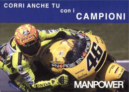 Valentino Rossi & Manpower - Promocard - Sport Moto