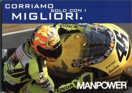 Valentino Rossi & Manpower - Promocard - Motociclismo