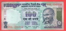 INDIA -100 Rupias ND  P-91  Serie 4NK  GANDHI - India