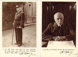 2 CPSm – Ph. Pétain, Juin 1940 - Personnages