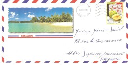 N°Y&T 588    PAPEETE      Vers FRANCE  Le  15 JANVIER 2001 - Storia Postale