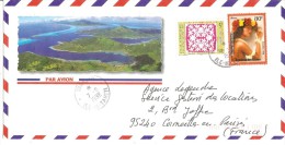 N°Y&T 569+529  TARAVAO      Vers FRANCE  Le  07 SEPTEMBRE 1998 - Cartas & Documentos