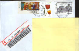 Spain-Registered Letter Circulated In 2011 From Valencia In Romania - Storia Postale