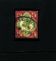 GREAT BRITAIN - 1887-1900 4½ D. GREEN & CARMINE  JUBILEE'S   FINE USED - Oblitérés