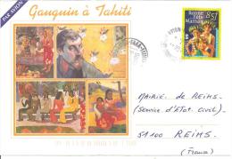 N°Y&T 586 CENTRE DE TRI TAHITI      Vers FRANCE  Le  28 JUIN 2000 - Lettres & Documents