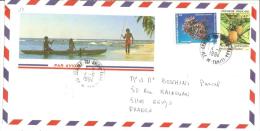 N°Y&T 347+377   CENTRE DE TRI TAHITI    Vers FRANCE  Le  04 JUIN  1994 - Cartas & Documentos