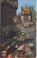 New York City NY, Times Square Street Scene, Television Chevy Billboard, Taxi, C1950s Vintage Postcard - Time Square