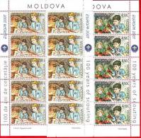 Moldova, Moldau, Moldavie, 2 Stamp Sheetlets (complete Series) / Scouting - Europe, Europa, 2007 - 2007