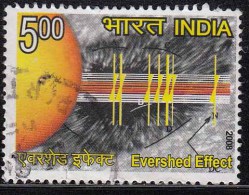 India Used 2008, Evershed Effect, Gas Across Sunspots, Astronomy@ Working Kodaikanal Solar Observatory - Used Stamps