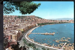 H1796 Napoli, Panorama Aereo - Lungomare E Mergellina - Promenade Con Barche Boat Barques - Napoli (Neapel)