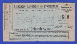 ASSOCIAÇÃO LISBONENSE DE PROPRIETÁRIOS -- 1943 - Portugal