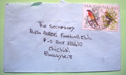 Malawi 1997 Cover To Chichiri Blantyre - Birds - Football Soccer Adress - Malawi (1964-...)