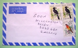 Malawi 1997 Cover To England - Birds Hornbill - Malawi (1964-...)