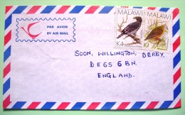 Malawi 1998 Cover To England - Birds - Malawi (1964-...)