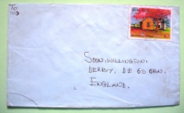 Malawi 1998 Cover To England - Tourism - Postal Hut - Malawi (1964-...)