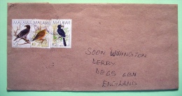 Malawi 1999 Cover To England UK - Birds - Dove - Eagle - Hornbill - Malawi (1964-...)