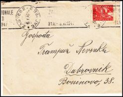 Yugoslavia 1947, Cover Zagreb To Dubrovnik - Brieven En Documenten