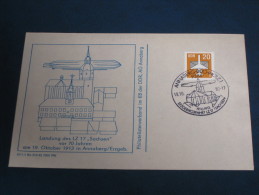 Brief Cover DDR Deutschland 1983 LUFTPOST LUFTSCHIFF LZ 17 Sachsen Zeppelin Erzgebirge Annaberg Buchholz - Macchine Per Obliterare (EMA)