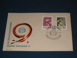 Brief Cover DDR Deutschland 1967 Dresden 9. Arbeiterfestspiele Der DDR Briefmarken Ausstellung - Macchine Per Obliterare (EMA)