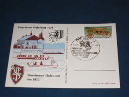 Postkarte Card  DDR Deutschland 1976 Dresden Pieschener Hafenfest Hafen Habour - Máquinas Franqueo (EMA)