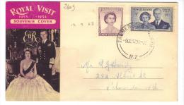 VER2609 - NUOVA ZELANDA , Royal Visit , Lettera Del 9/12/1953 - FDC