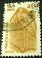 India 2000 Painted Stork 4.00 - Used - Oblitérés